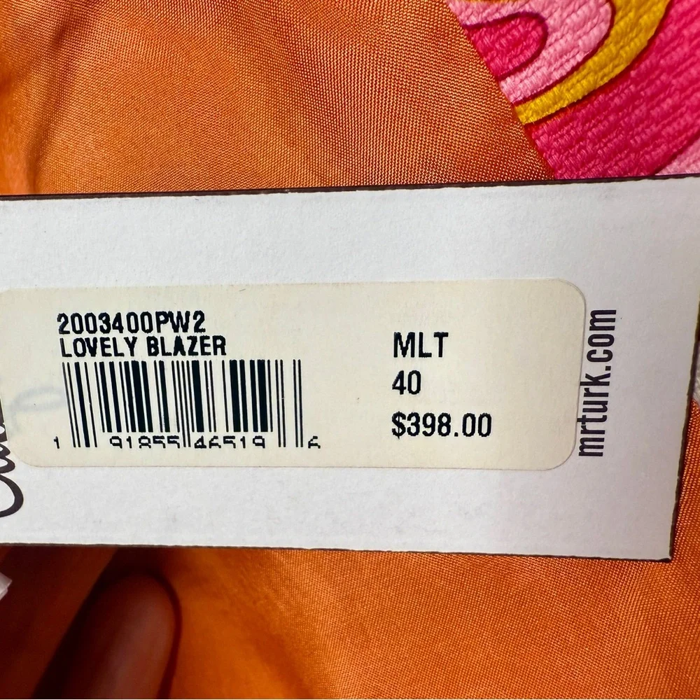 Vibrant Pink and Orange Blazer - Picture 7 of 9